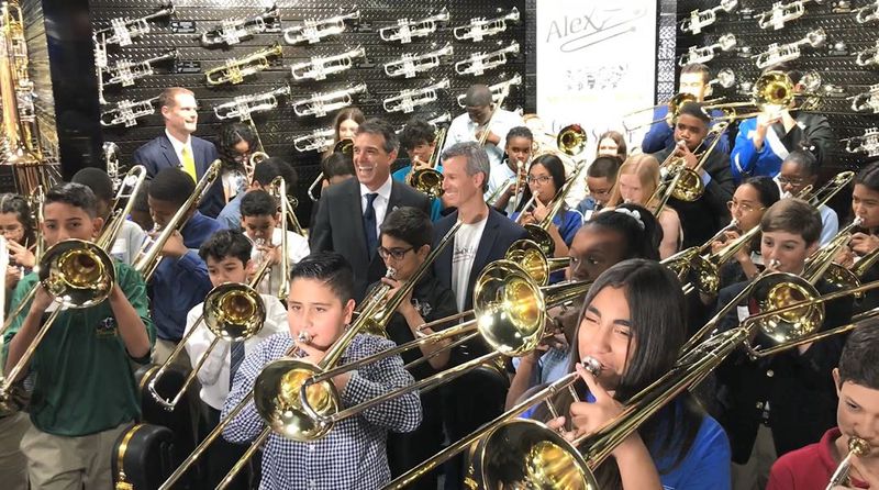Parkland victim Alex Schachter’s musical spirit lives on as 50 kids get trombones in his name